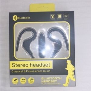 New Black Bluetooth Stereo Headset Headphones